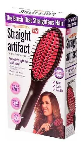 Peine Cepillo Alisador A Calor Plancha Pelo Cabello Dama
