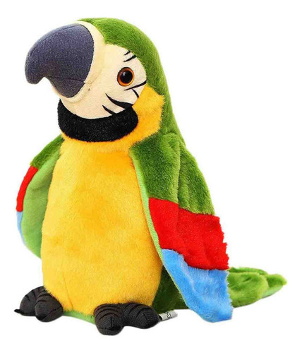 Electric Plush Parrot With Tape Recorder Toy