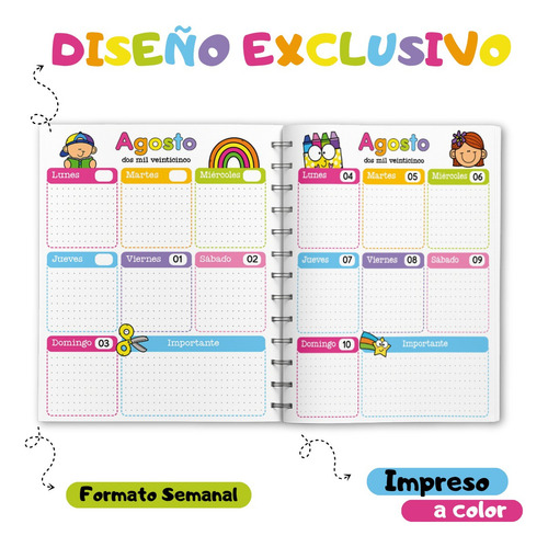 Agenda Directiva 25-26 Directora Pasta Dura Mod Mágica #2 Blanco Directiva 2026