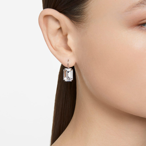 Pendientes Swarovski Millenia Drop Con Cristal Octagonal Tra