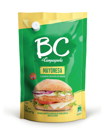 Mayonesa BC sin TACC en doypack 500 ml