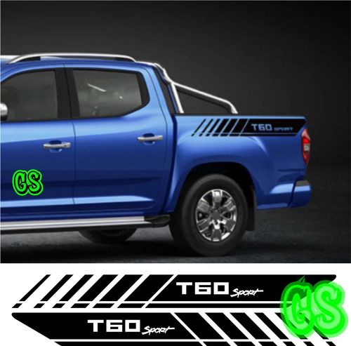 Sticker Adhesivo Lateral Camioneta Maxus T60 Montaña Pick-up