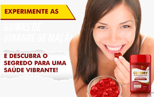 5 Gummy Ultra Em Goma + 5 Shot Vinagre De Maçã + Detox Green
