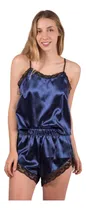 Comprar Pijama Corto Mujer Saten Suave Comodo Fresco Ropa De Dormir