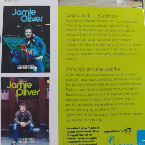 Dvd Jamie Oliver _ Box Com 2 Discos _ Com Luva