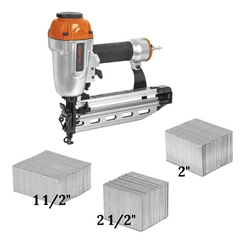 Clavadora Neumática Profesional Calibre 16 Con 3000 Clavos