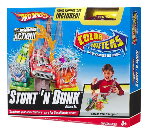 Hot Wheels Color Shifters Pista De Juguete Stunt 'n Dunk