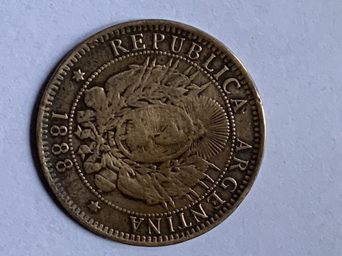 Robmar-argentina Moneda De 2 Centavo De Patacon Del Año 1888