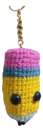 12 Llaveros De Lápiz Crochet Día Del Maestro