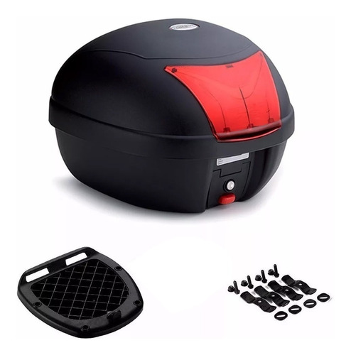 Baul Moto Porta 1 Casco 28 Litros Kappa Italiano Con Base