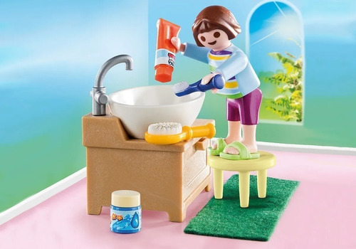 Imagen 4 de 7 de Playmobil Niña Hora De Lavado De Dientes Special Plus 70301