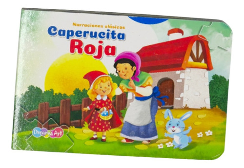 4 Libros Cuentos Con Rompecabezas Pasta Dura