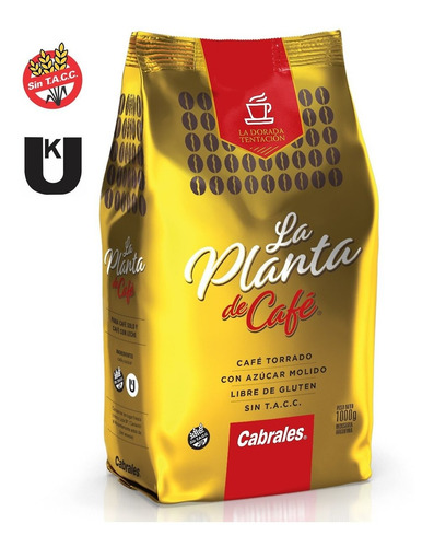 Imagen 2 de 7 de Cafe Molido Cabrales La Planta 1kg Torrado