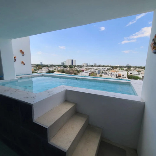 Penthouse De 3 Recamaras En White West En Venta, Montebello, Merida, Yuc