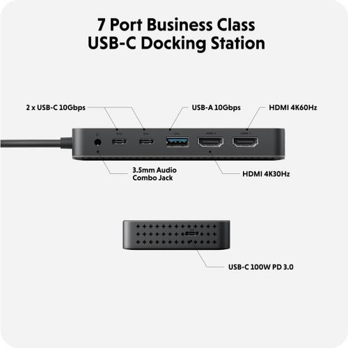 Hub Usb-c Hyperdrive Next Con 7 Puertos Y Hdmi Dual 4k