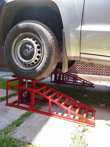 Imagen 7 de 10 de Elevador Para Autos Y Camionetas - Rampa Hidráulica - 2 Ton