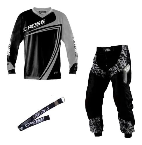 Camisa de motocross e calças criança roupas das crianças grande