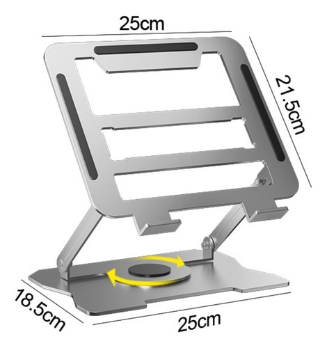 Soporte De Aluminio Ajustable Notebook Computadora Portátil