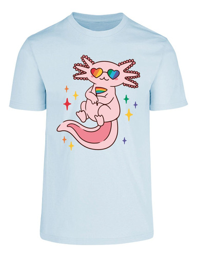 Playera Unisex -pride Axolotl Ajolote