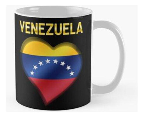 Taza Venezuela - Bandera Venezolana Corazón Y Texto - Metáli