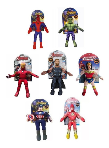 Muñeco Tela Super Heroe Varios Personajes New Toys Tiendajyh