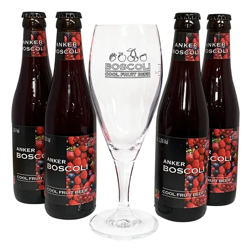 Four Pack Cerveza Anker Boscoli Cool Fruit Con Copa