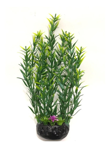 Planta Artificial Plástica Aquário Echinodorus 20 Cm