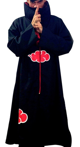 Capa Cosplay Manto Akatsuki + Mascara Tobi Naruto
