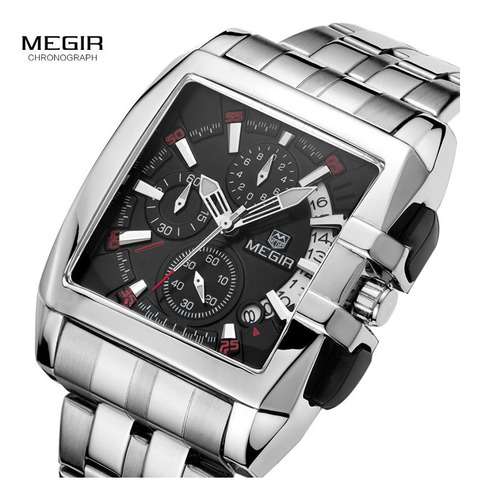 Megir Quartz Relógios Cronógrafo Relógio De Pulso 2018g