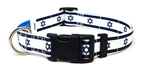 Collar De Perro Patriapet Con La Bandera Israeli | Ideal Par