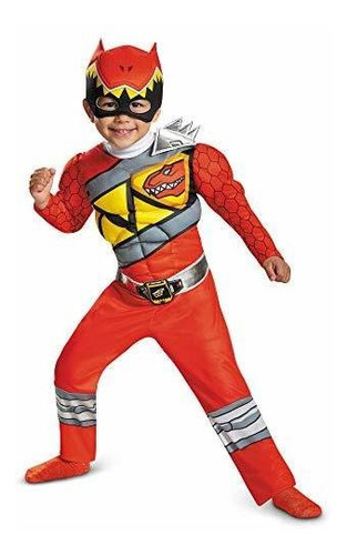 Disfraz Power Ranger Rojo Con Músculos, L 4-6