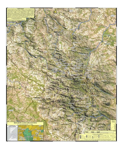 Imagen 2 de 4 de Mapa Topográfico: Los Gigantes / Norte Sierras Grandes