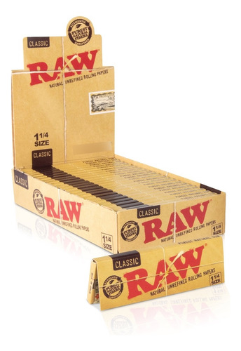 Caja Papeles Raw Clasico 1 1/4 #9