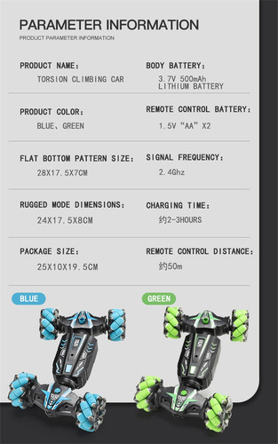 2022 Rc Stunt Coche Control Remoto Reloj Gesto Sensor 1pc