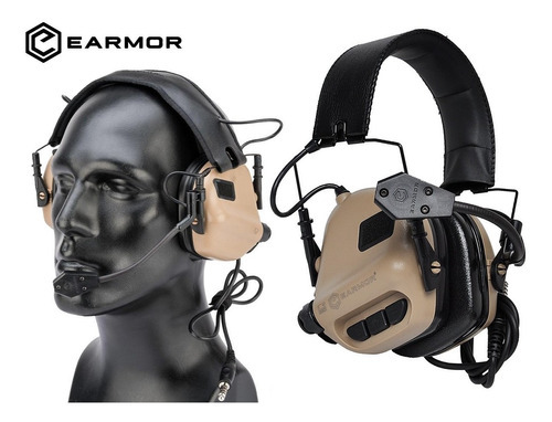 Auriculares difusores electrónicos con Ptt Earmor M32 Color Tan