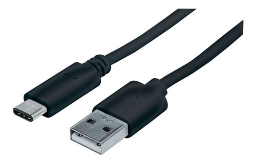 Cable De Carga Usb Tipo C 1 Metro Para Celular Color Negro