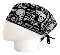 Comprar Gorro Quirúrgico Hombre + Lanyard Ortopedia Huesos Negro