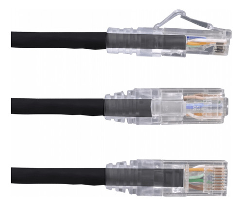 Furukawa 2mt Cat6 Negro U/utp Lszh Cable Patch Rj45 Gigalan