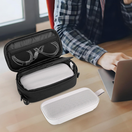 Funda Suave Para Altavoz Bluetooth Con Bolsillo Y Correa Des