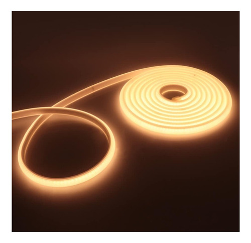Manguera Neon Tira Led Cob Flex X 50 Mts Blanco Calido 220v Blanco Cálido