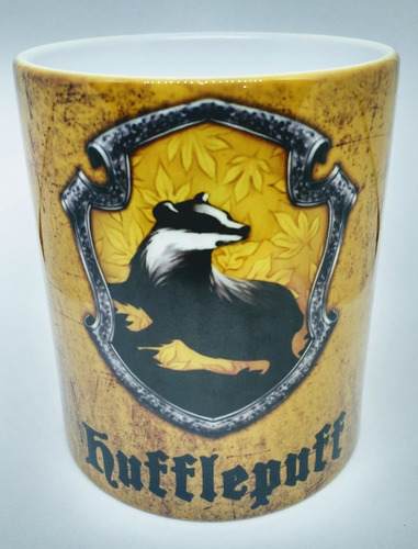 Caneca Harry Potter Casas De Hogwarts Hufflepuff Lufa-lufa