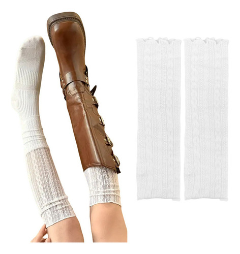 Calcetines Largos De Encaje Para Mujer, Calcetines Hasta La