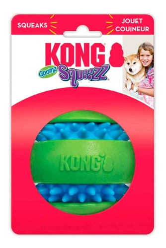 Pelota Kong Squeezz Goomz Ball Talla L Resistente Con Sonido