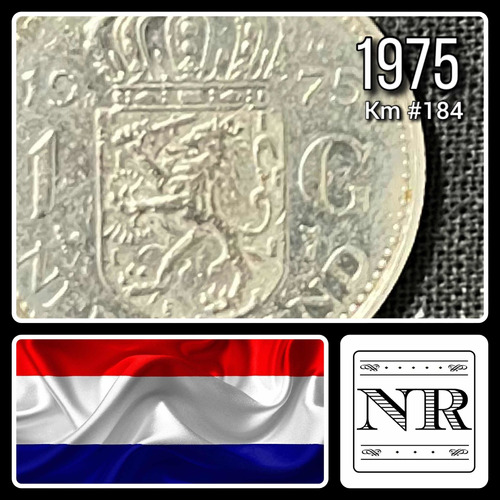 Holanda - 1 Gulden - Año 1975 - Km #184 A - Juliana