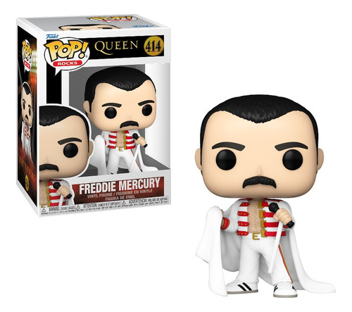 Funko Pop Freddie Mercury With Cape #414 - Queen - Pop Rocks