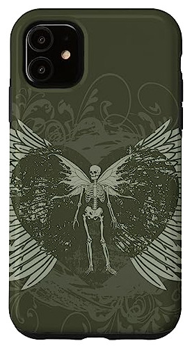Funda Para iPhone 11 Aesthetic Y2k Fairy Wings Skeleton Alt