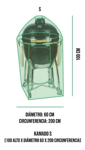 Imagen 2 de 5 de Funda Premium Kamado Argentino Pampero