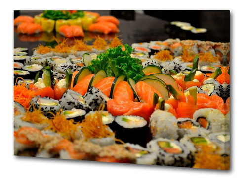 Cuadro 50x75cm Sushi Delivery Pez Gourmet M5