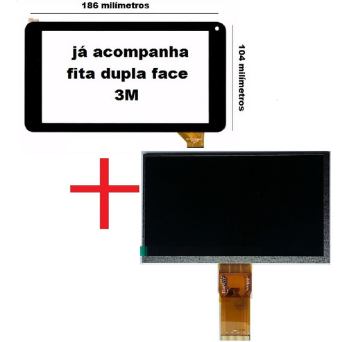 Display Tela Lcd + Touch Tablet Philco Ph7or Ph7ob Ph7op