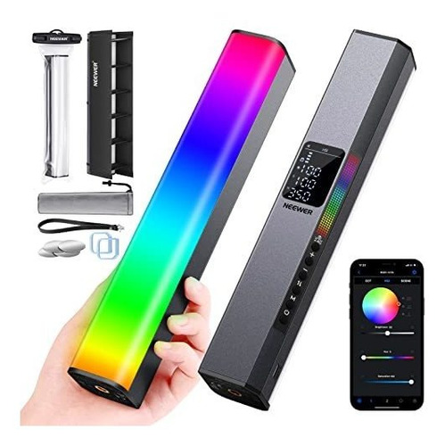 Neewer Rgb Led Video Light Stick, Barra Tactil Y Control